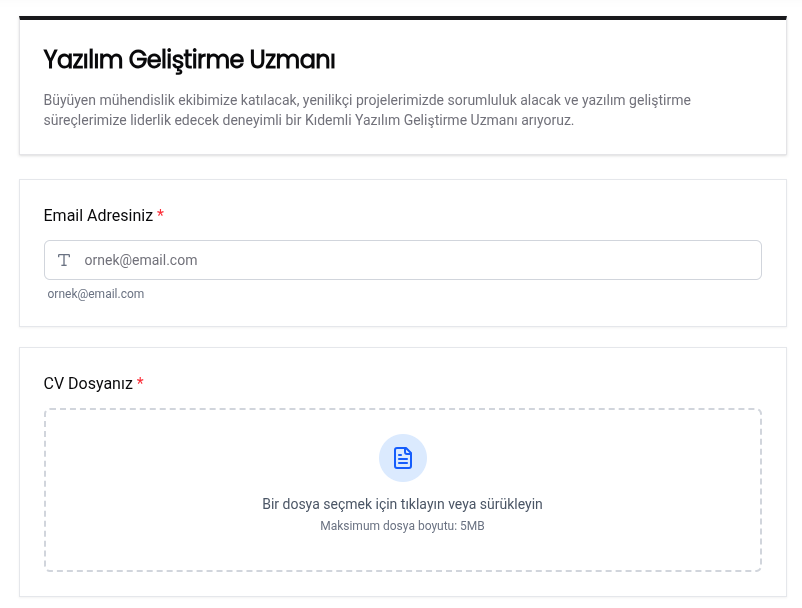 IKUZMANI Dinamik Form Oluşturucu ve İş İlanı Yönetimi
